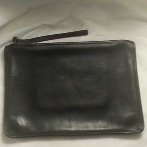 Vintage Coach NYC Large Black Wristlet/ Portfolio!